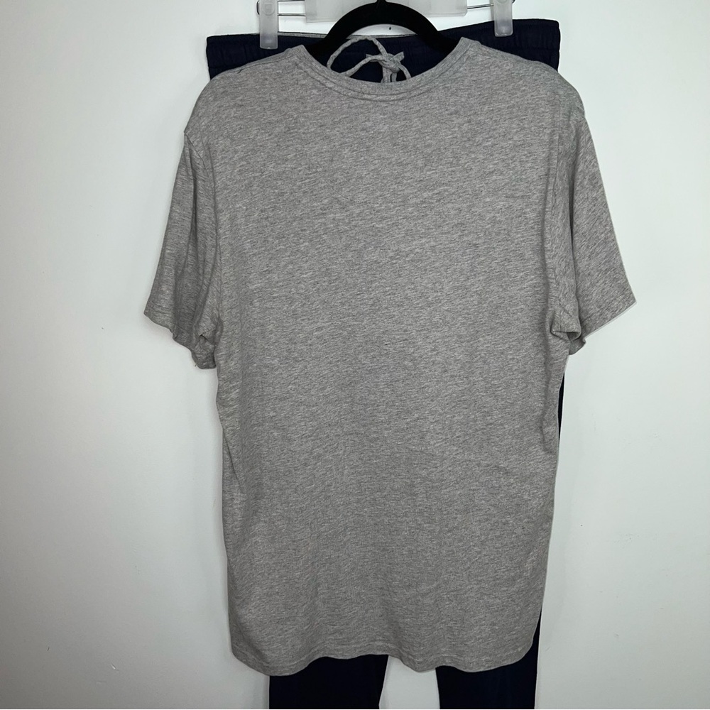 Polo by Ralph Lauren Pajama Set Gray Tee and Navy Pants Z Loungewear Sleepwear L - Picture 11 of 13